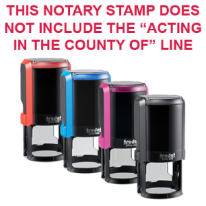 Round Self-Inking Notary Stamp